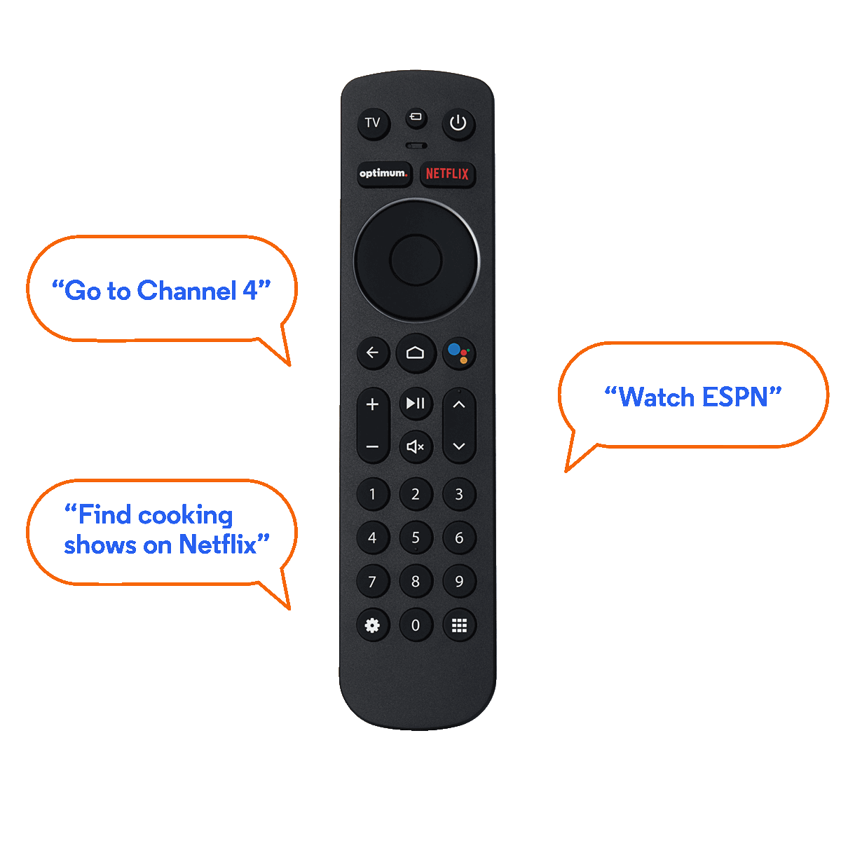 Control what you love with Optimum Stream remotes